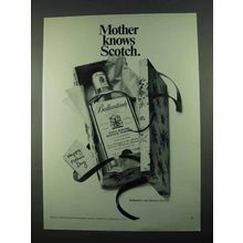 1969 Ballantine's Scotch Ad - Mother Knows Scotch