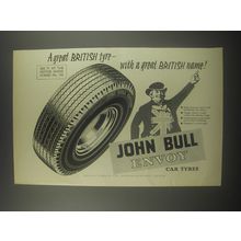 1959 John Bull Envoy Car Tires Ad - A great British tyre