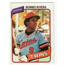 1980 Topps baseball card 43 Bombo Rivera - Twins