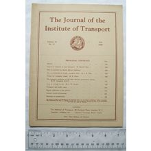 1950 Journal of Institute of Transport Vol. 23, No. 11