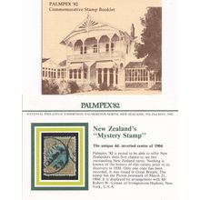Palmpex 82 Mint Stamp Booklet & Picton New Zealand Postcard