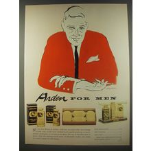 1956 Elizabeth Arden Cosmetics Advertisement - Arden For Men