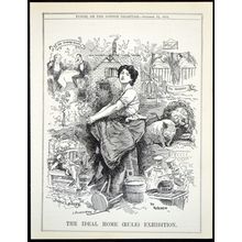 IDEAL HOME (RULE) EXHIBITION 1913 Leonard Raven-Hill PUNCH CARTOON PAGE