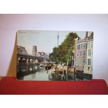 OPEN RIJSTUIN, ROTTERDAM, NETHERLANDS used antique postcard c.1904 =