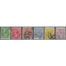 KGV: 6 Values w5 - Australia 1924 - FH - SG 76/81