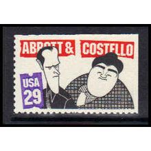 2566 29c Abbott & Costello Fine MNH BPS Top W5631