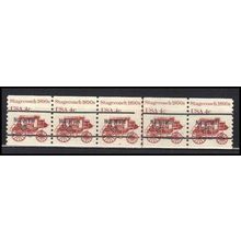 1898Ab 4c Stagecoach Very Fine MNH Dry Gum PNC 6/5 Line Gap AA0111