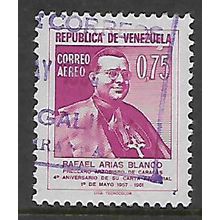 VENEZUELA 1962 ARCHBISHOP BLANCO 75c MAUVE SG 1712 FINE USED#2