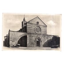 ASSISI, CHIESA di S. CHIARA vintage unused postcard c. 1944 (c) =