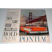 1957 Pontiac Super Chief Car Ad - Drive a Revolution
