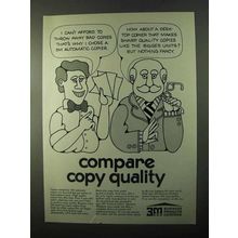 1971 3M Copiers Ad - Compare Copy Quality