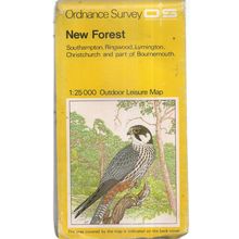 NEW FOREST.. Ordnance Survey Outdoor Leisure Map. 1982 . large sheet map #