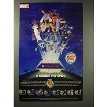 2002 Burger King Advertisement - Marvel X-Men - X Marks the spot