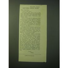 1948 Berlitz School of Languages Ad - Marseilles, France Letters from Suzie