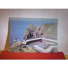 MULLION HARBOUR, CORNWALL used postcard by J Arthur Dixon 1982 pm =