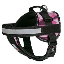 Multi Purpose Dog Harness Pink Camo S 18"-25"