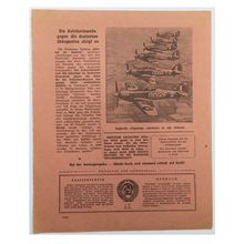 Original WW2 Russian/Soviet Air Drop Leaflet. - Code 1356. - 1942.