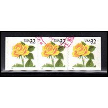 Used 3054 32c Yellow Rose Very Fine PNC 5455/3 PA3688