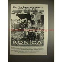 1960 Konica Camera Ad - Lowered High Cost of Quality!!