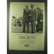 1960 Du Pont Dacron Ad - The summer look for the sixties is unmistakable