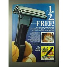1974 Schick Injector Twin Blade Ad