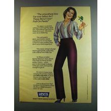 1982 Levi's Bend Over Pull-On Pants Ad - Smoothest Line