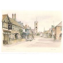 YARMOUTH, ISLE OF WIGHT. unused vintage postcard Muriel Owen drawing =
