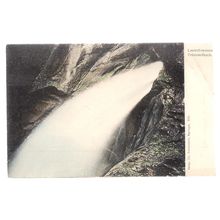 LAUTERBRUNNEN, trummelbach SWITZERLAND . unused antique postcard