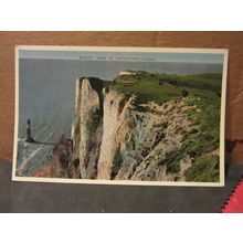 BEACHY HEAD, EASTBOURNE, SUSSEX used vintage postcard by E T W Dennis 1963 pm #