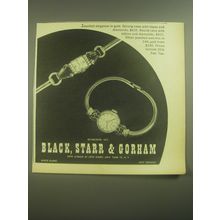 1945 Black, Starr & Gorham Jewelled Watches Advertisement