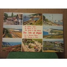 multiview, ISLE OF WIGHT used postcard by Nigh 1987 pm