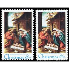 1414, MNH 6¢ Black Color Shift Makes Blurry Image Error W/Normal - Stuart Katz