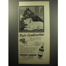1954 Black & White Scotch Ad - Right Combination