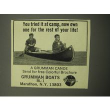 1968 Grumman Canoes Ad - You tried it at camp, now own one