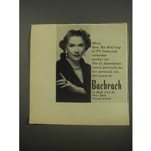 1956 Bachrach Photography Ad - When Mrs. Tex McCrary of TV Fame