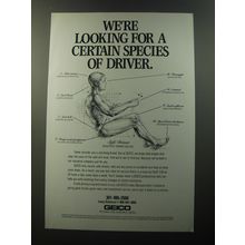 1992 Geico Insurance Ad - We're looking for a certain species of driver
