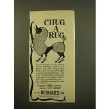1961 Beshar's Carpets Advertisement - Chug a Rug