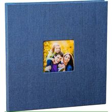 Linen Photo Album / Scrap Book - Denim Blue