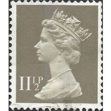 GB, Queen Elizabeth Machin, grey 1981, 11½p