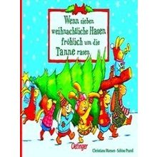 Wenn Sieben Weihnachtliche Hasen Frohlich Um Die Tanne Rasen