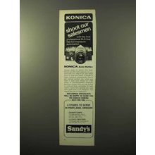 1969 Konica Auto-Reflex Camera Ad - Shoot Salesmen