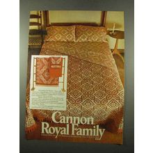 1975 Cannon Royal Family Shaker Patch Linens Ad