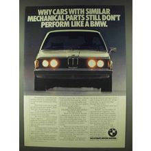 1978 BMW 320i Car Ad - Cars With Similar Parts