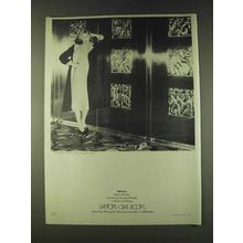 1979 Halston Wool-and-Mink Fashion Ad