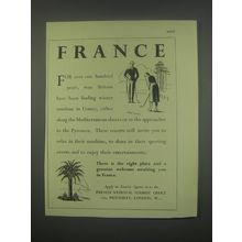 1949 French National Tourist Office Ad - France