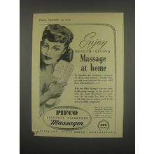 1949 Pifco Electric Vibratory Massager Ad - Enjoy Health-Giving Massage at home