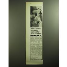 1970 Minox C Camera Advertisement - New 4 ounce computer camera for space-agers