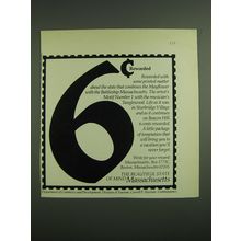 1971 Massachusetts Tourism Advertisement - 6¢ rewarded