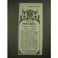 1974 Boscobel Restoration, Inc. Ad - long on beauty, light on fuel