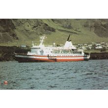 MS Explorer Ship at Tristan De Cunha Rare Limited Edition Postcard